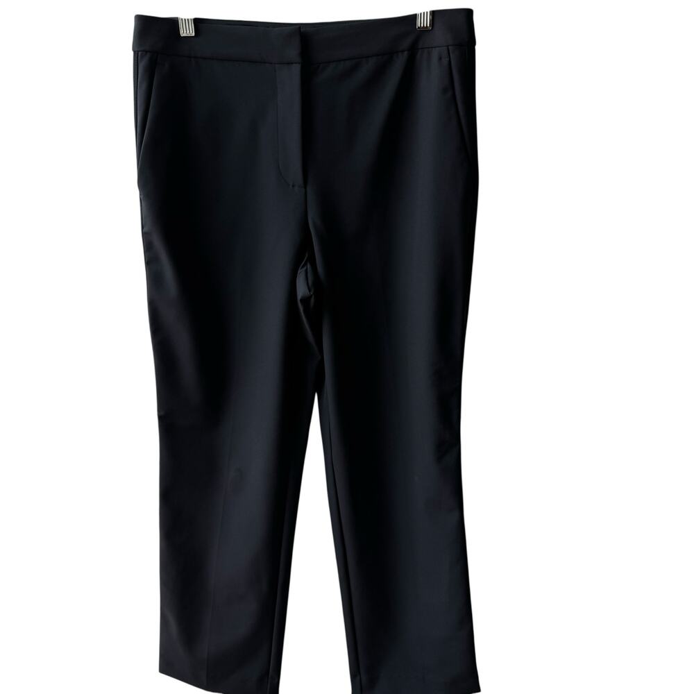 REBECCA TAYLOR Black Audra Tuxedo Stripe Crop Pants Slacks Size 8 NWT